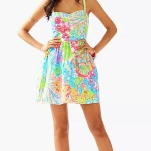 NWOT Lilly Pulitzer Multi lovers Coral Ardleigh Dress Size 0